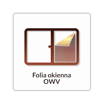 Folia samoprzylepna na szyby OWV z dziurkami