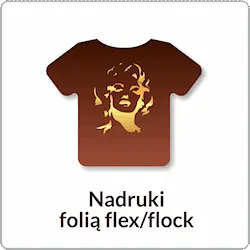 Koszulki z nadrukiem flex/flock