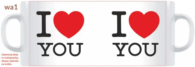 kubek na walentynki