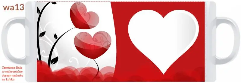 kubek na walentynki