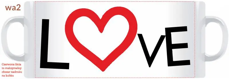 kubek na walentynki
