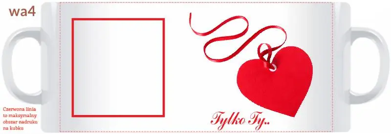 kubek na walentynki