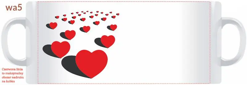 kubek na walentynki