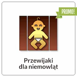 Druk na przewijakach dla niemowlaka